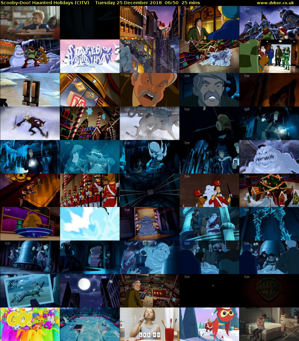 Scooby-Doo! Haunted Holidays (CITV) Tuesday 25 December 2018 06:50 - 07:15