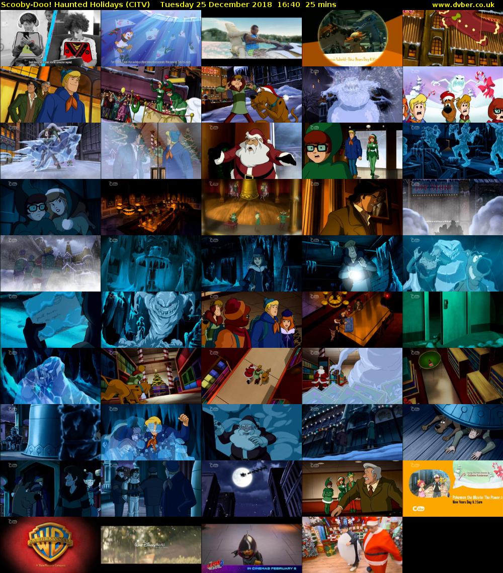 Scooby-Doo! Haunted Holidays (CITV) Tuesday 25 December 2018 16:40 - 17:05