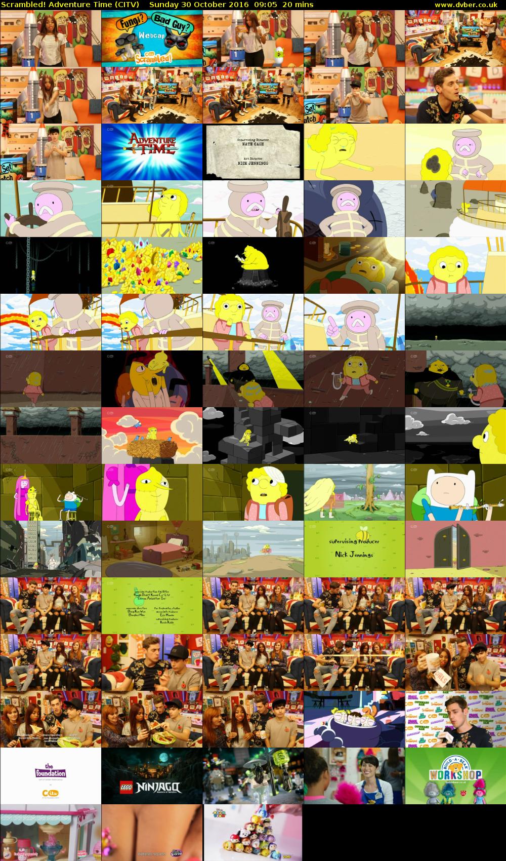 Scrambled! Adventure Time (CITV) Sunday 30 October 2016 09:05 - 09:25