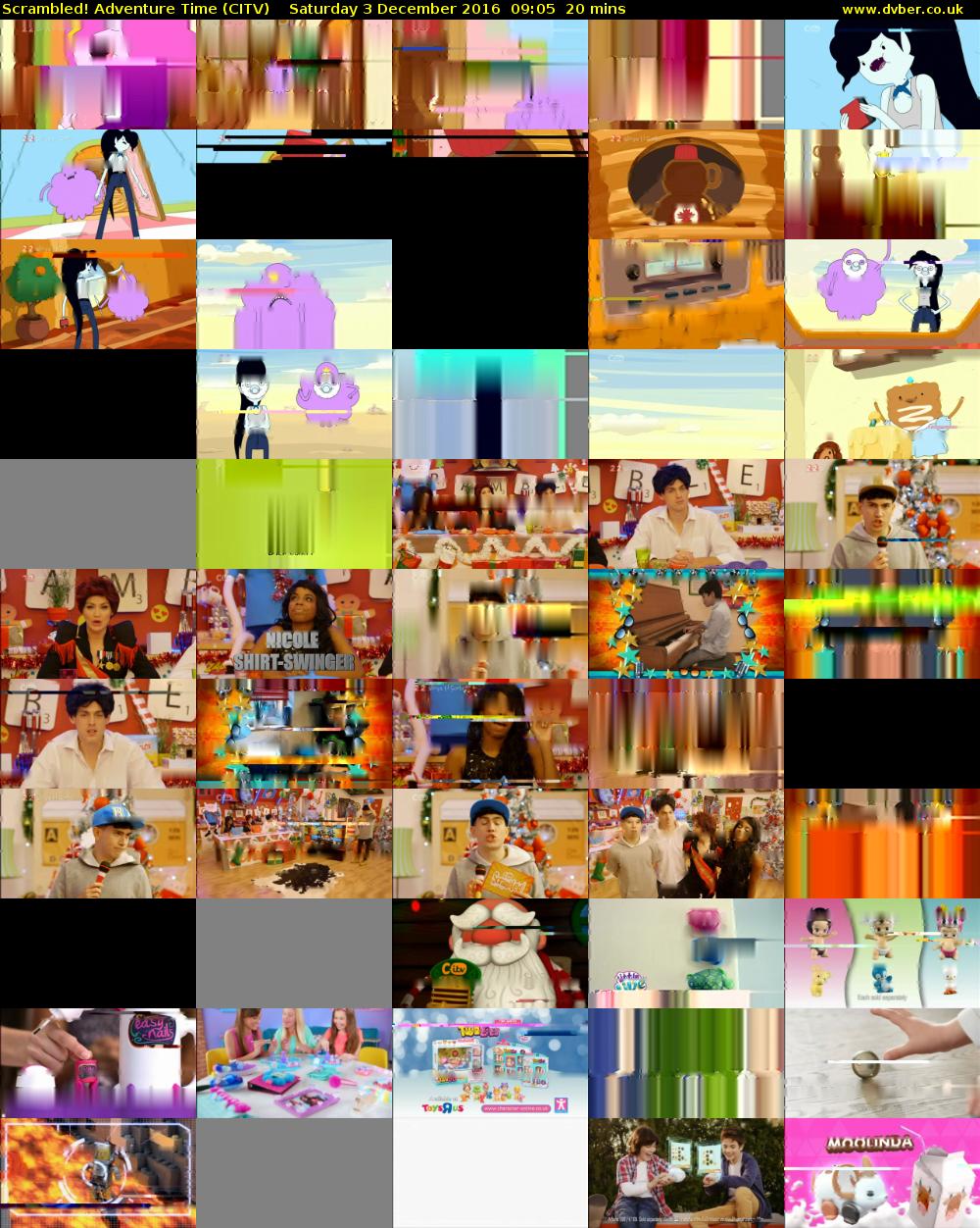 Scrambled! Adventure Time (CITV) Saturday 3 December 2016 09:05 - 09:25