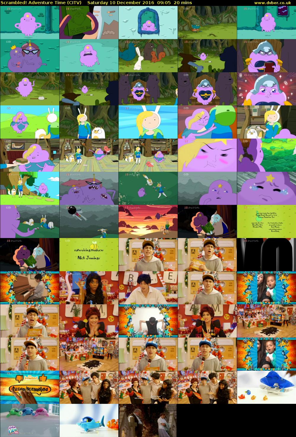 Scrambled! Adventure Time (CITV) Saturday 10 December 2016 09:05 - 09:25