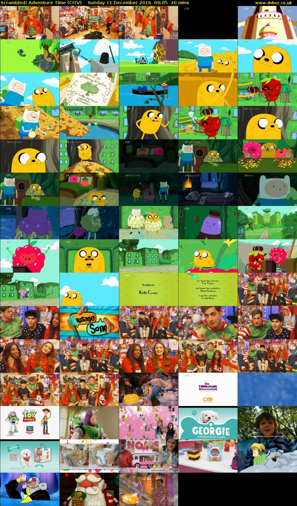 Scrambled! Adventure Time (CITV) Sunday 11 December 2016 09:05 - 09:25