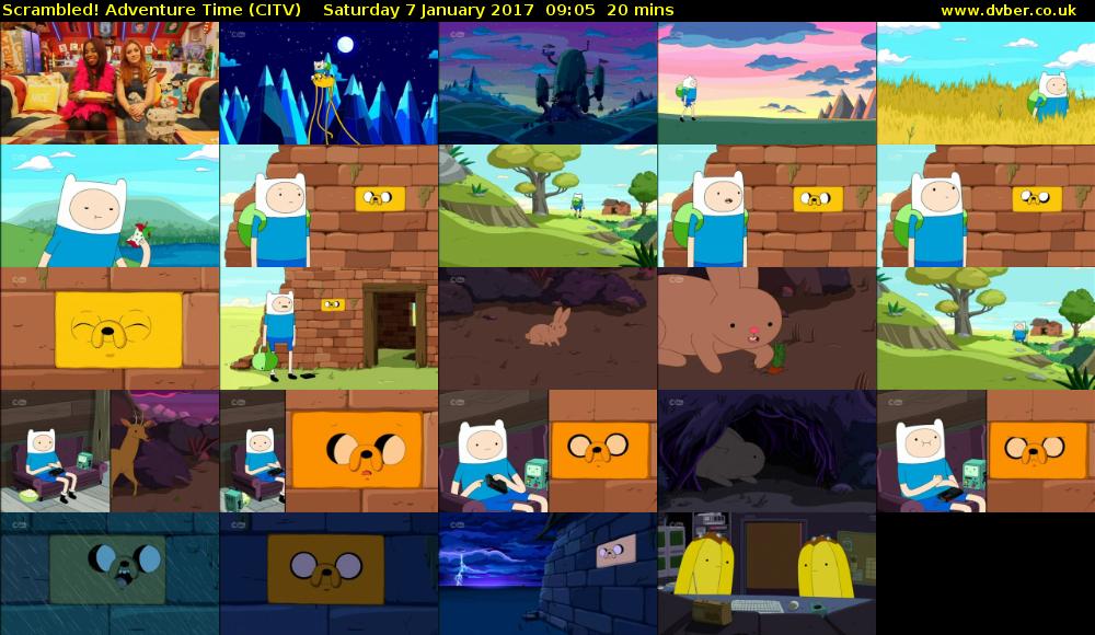 Scrambled! Adventure Time (CITV) Saturday 7 January 2017 09:05 - 09:25