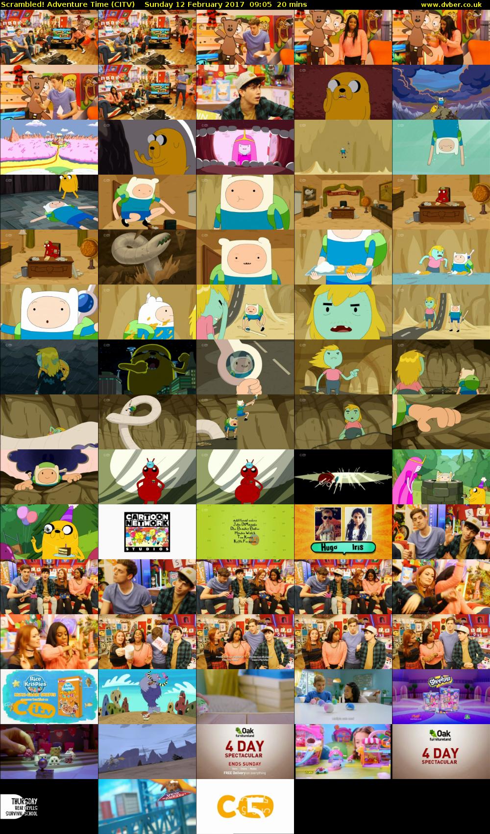 Scrambled! Adventure Time (CITV) Sunday 12 February 2017 09:05 - 09:25