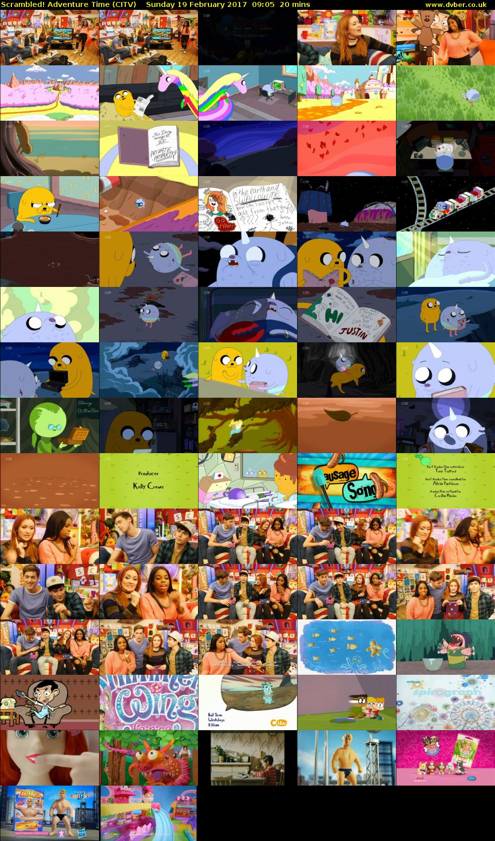 Scrambled! Adventure Time (CITV) Sunday 19 February 2017 09:05 - 09:25