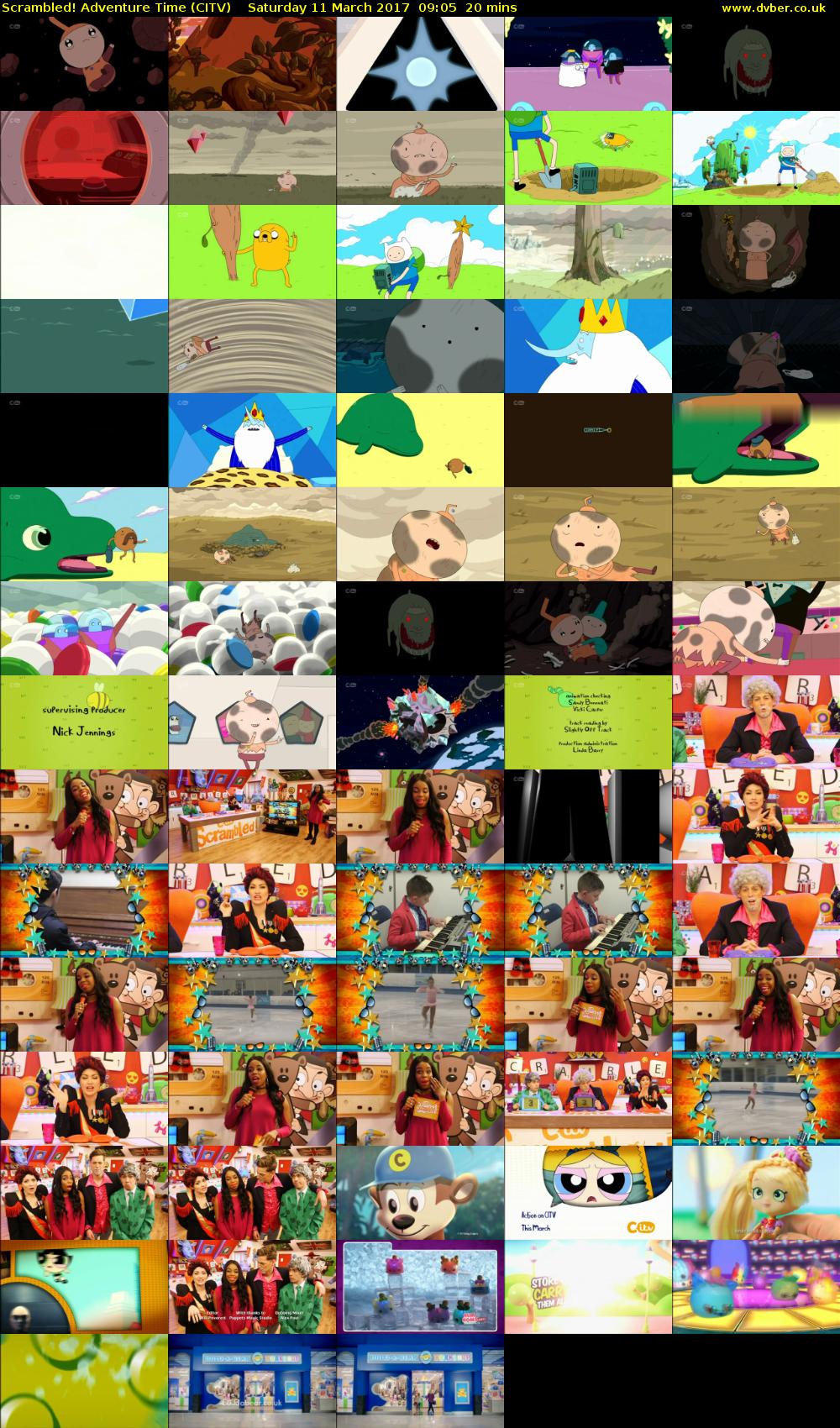 Scrambled! Adventure Time (CITV) Saturday 11 March 2017 09:05 - 09:25