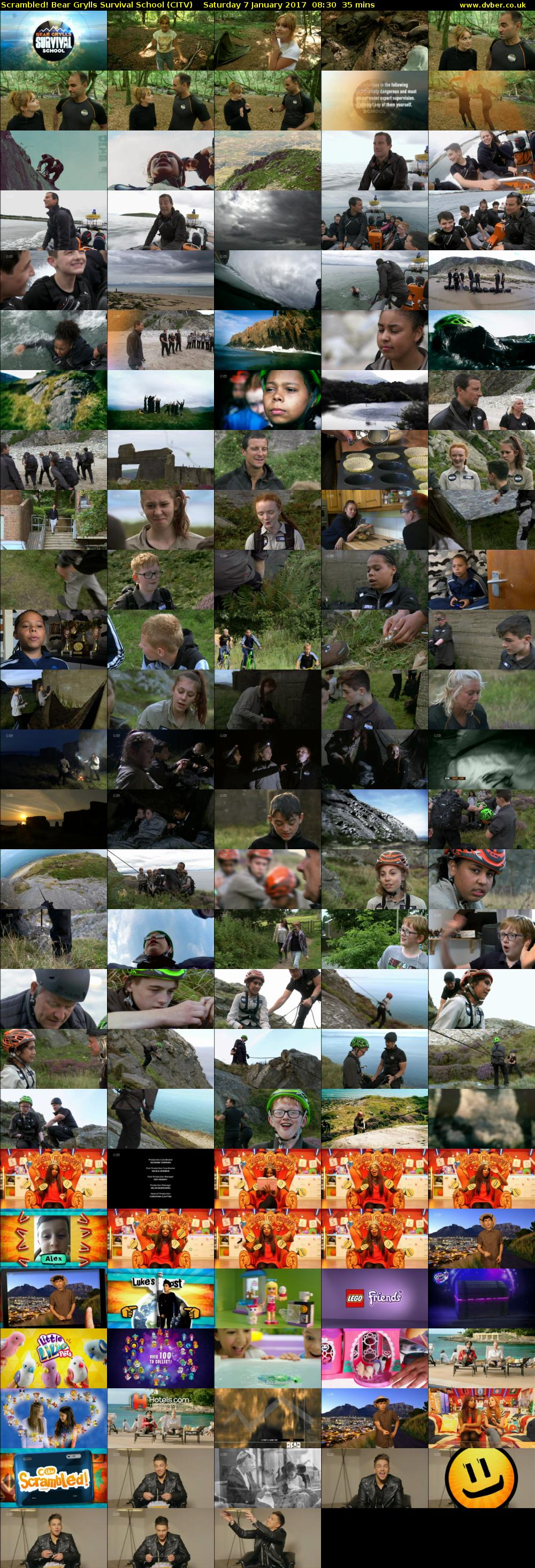 Scrambled! Bear Grylls Survival School (CITV) Saturday 7 January 2017 08:30 - 09:05