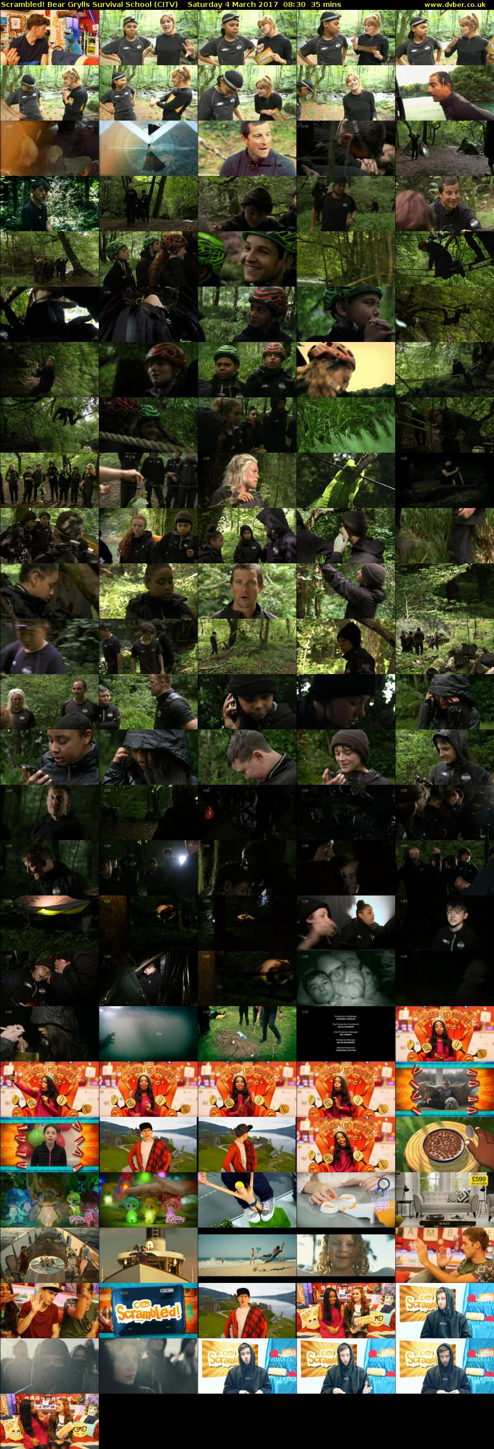 Scrambled! Bear Grylls Survival School (CITV) Saturday 4 March 2017 08:30 - 09:05