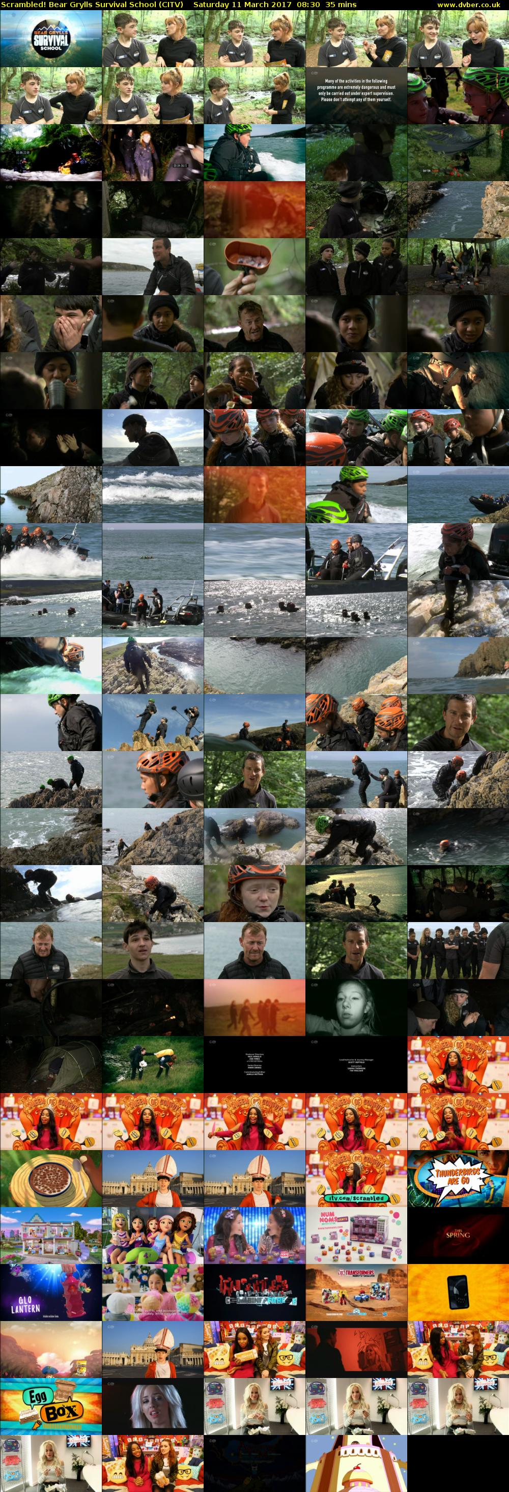 Scrambled! Bear Grylls Survival School (CITV) Saturday 11 March 2017 08:30 - 09:05