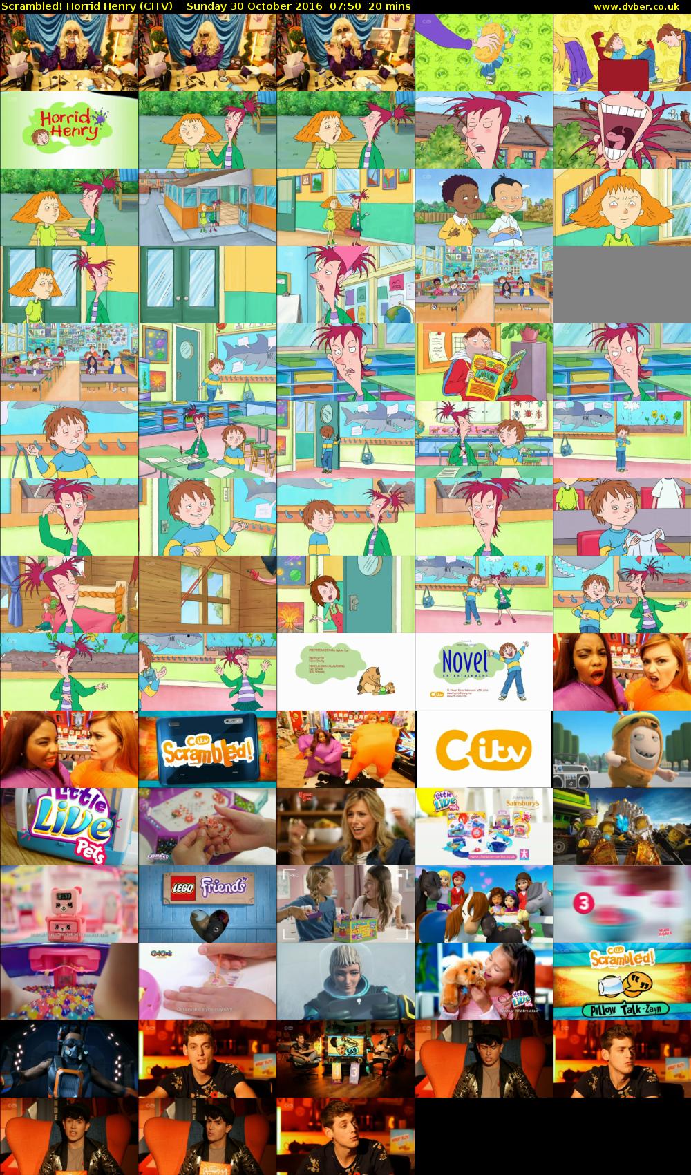 Scrambled! Horrid Henry (CITV) Sunday 30 October 2016 07:50 - 08:10