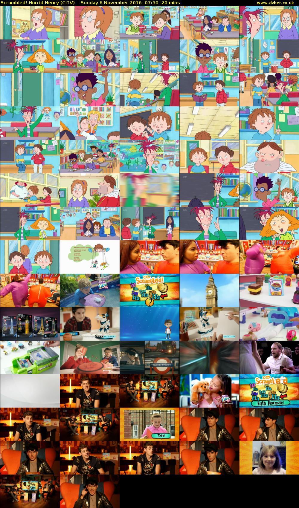Scrambled! Horrid Henry (CITV) Sunday 6 November 2016 07:50 - 08:10