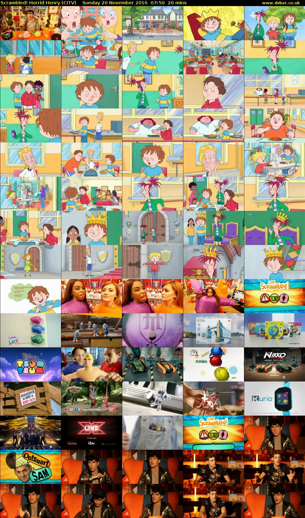 Scrambled! Horrid Henry (CITV) Sunday 20 November 2016 07:50 - 08:10