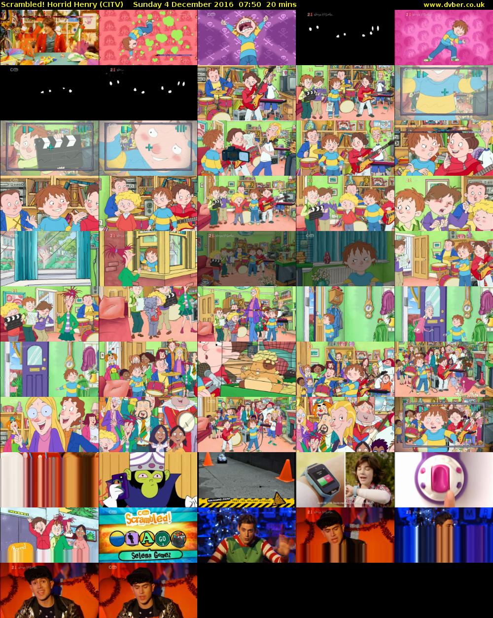 Scrambled! Horrid Henry (CITV) Sunday 4 December 2016 07:50 - 08:10