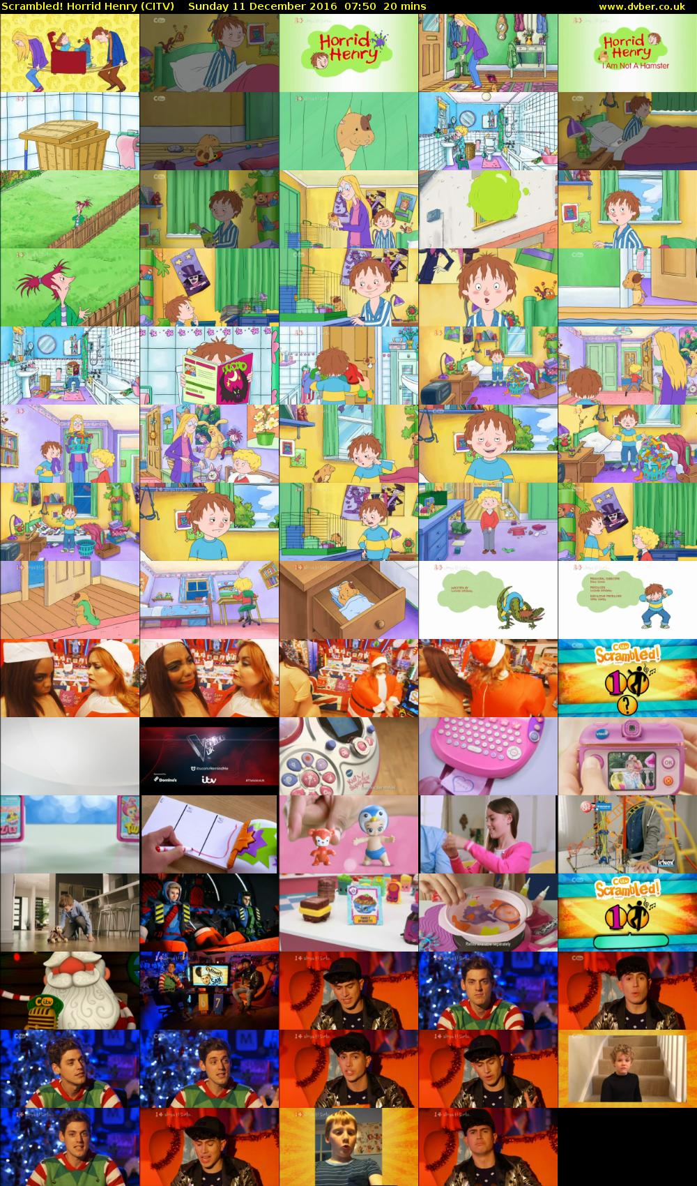 Scrambled! Horrid Henry (CITV) Sunday 11 December 2016 07:50 - 08:10