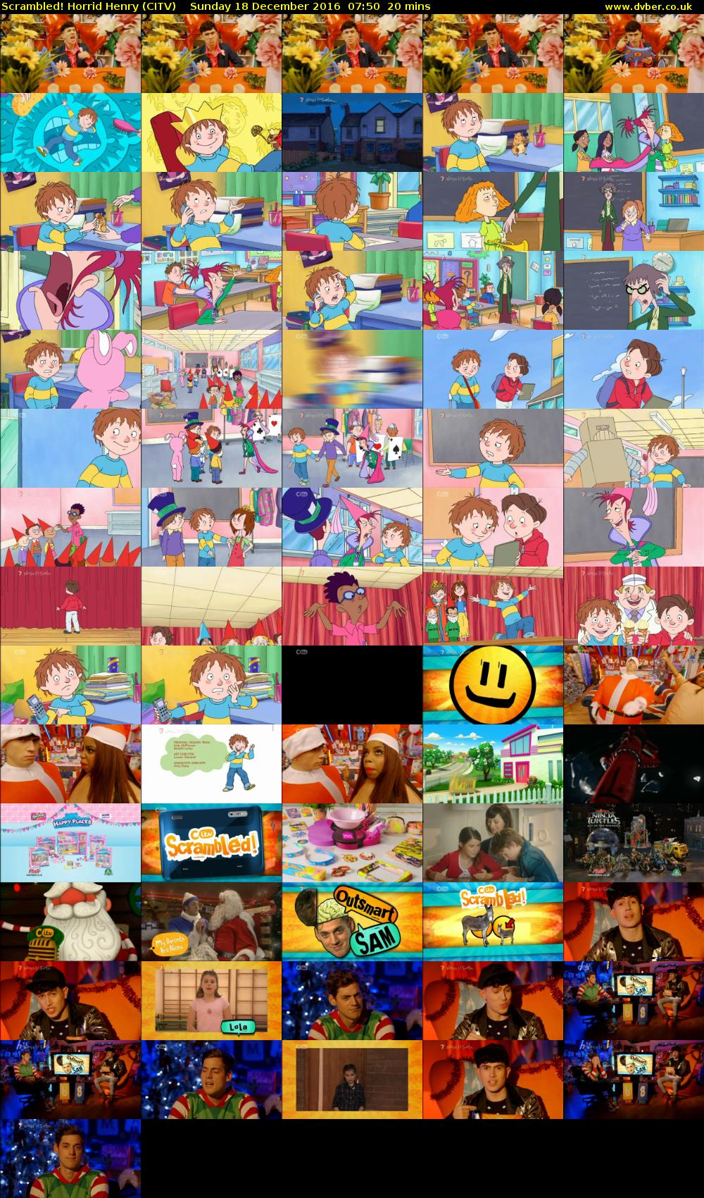 Scrambled! Horrid Henry (CITV) Sunday 18 December 2016 07:50 - 08:10