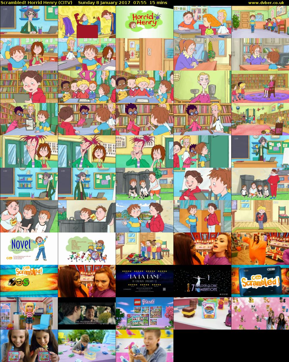 Scrambled! Horrid Henry (CITV) Sunday 8 January 2017 07:55 - 08:10
