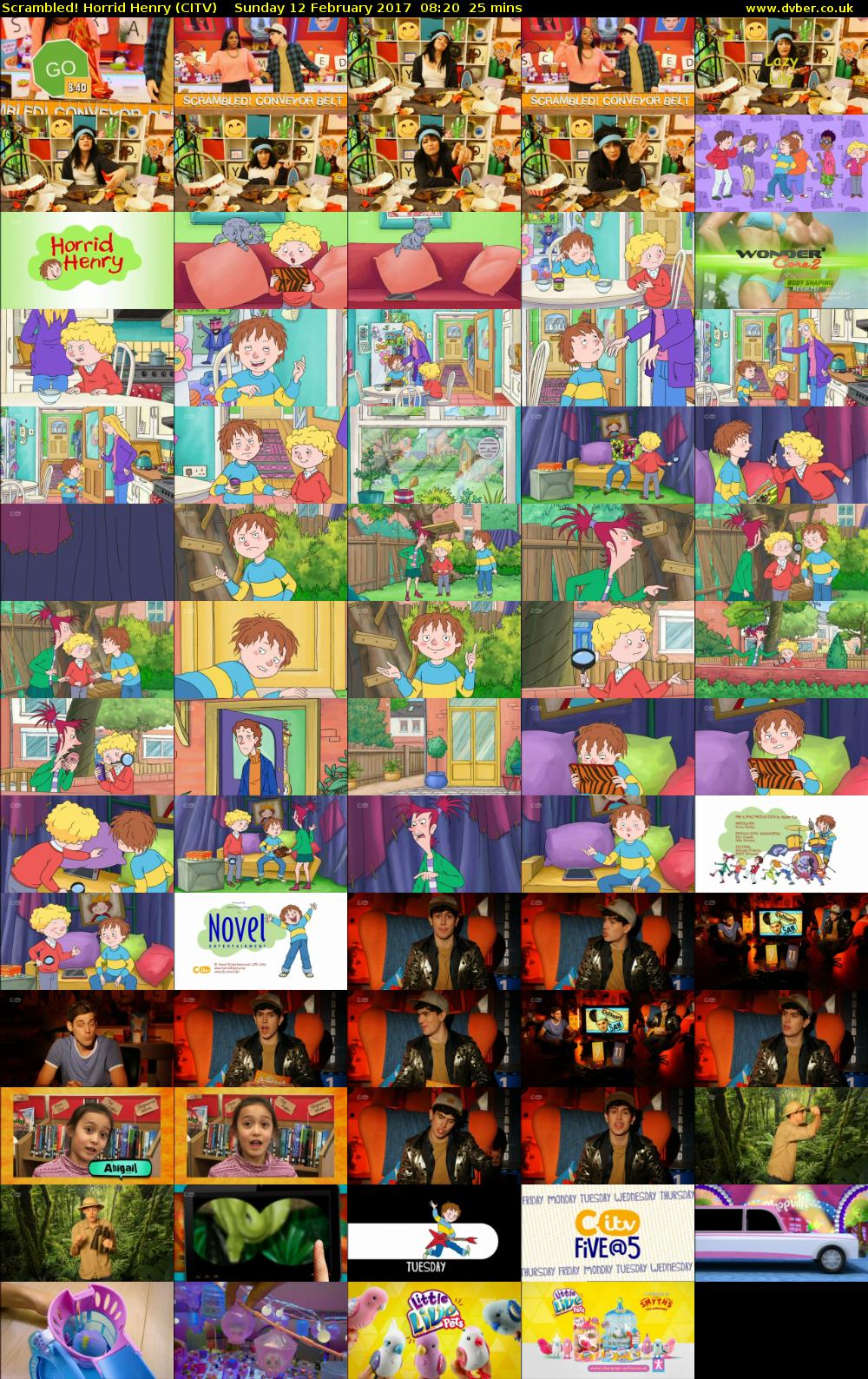 Scrambled! Horrid Henry (CITV) Sunday 12 February 2017 08:20 - 08:45