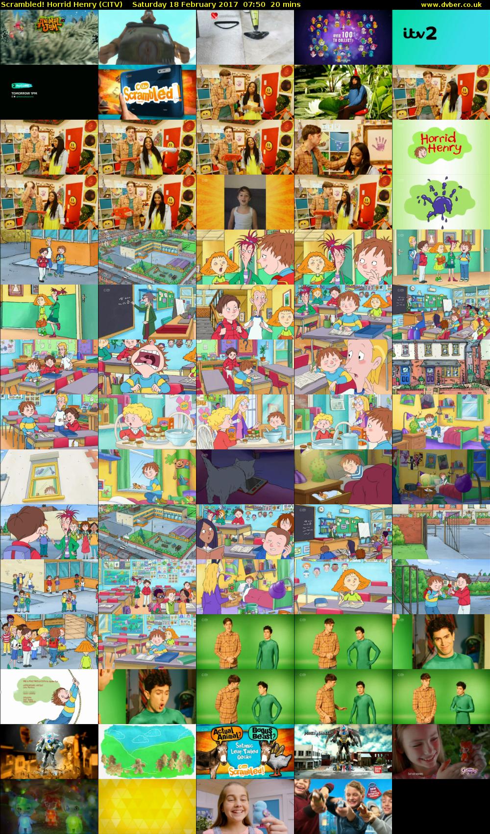 Scrambled! Horrid Henry (CITV) Saturday 18 February 2017 07:50 - 08:10