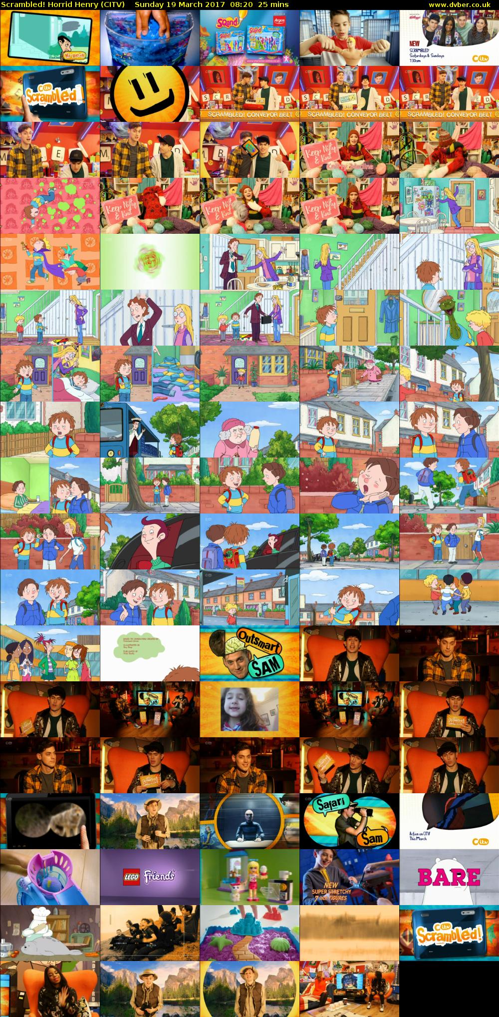 Scrambled! Horrid Henry (CITV) Sunday 19 March 2017 08:20 - 08:45