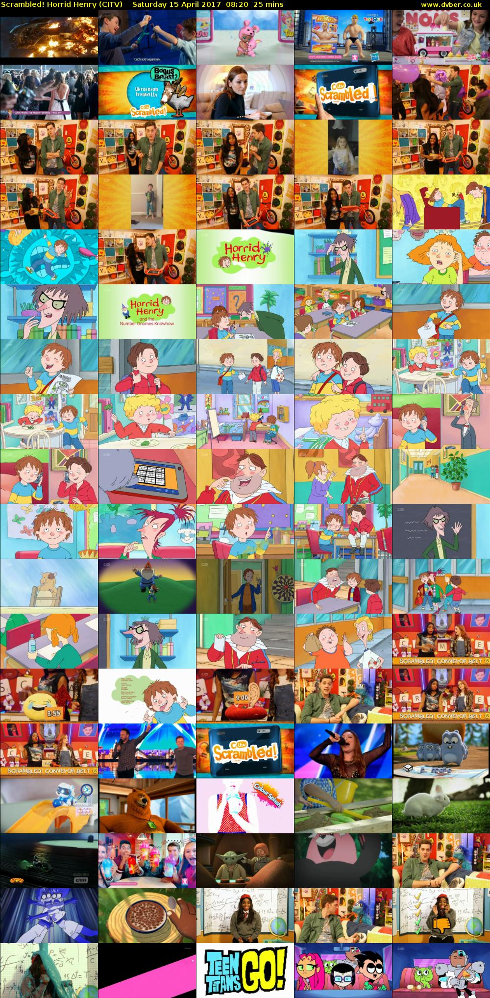 Scrambled! Horrid Henry (CITV) Saturday 15 April 2017 08:20 - 08:45