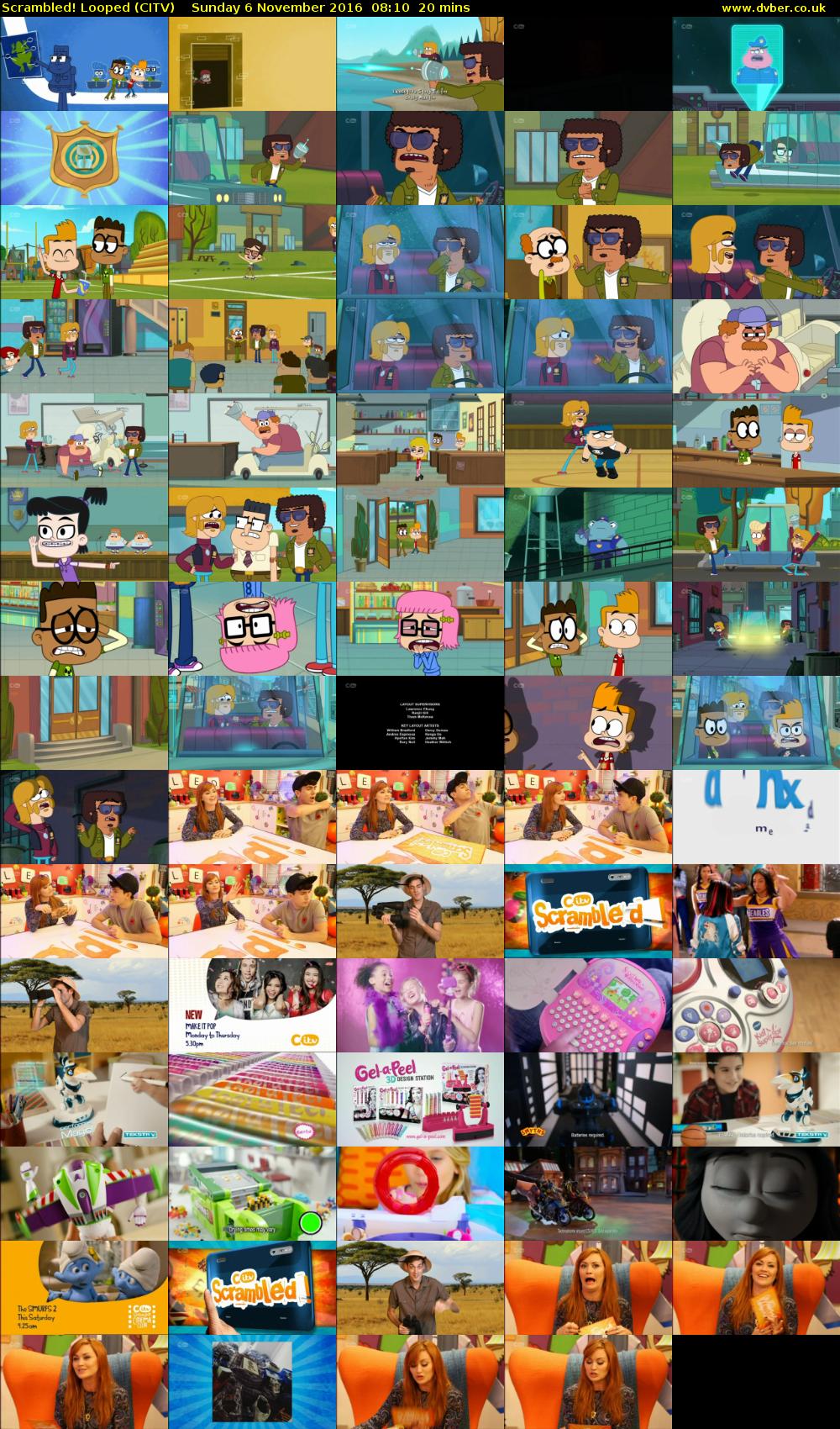 Scrambled! Looped (CITV) Sunday 6 November 2016 08:10 - 08:30