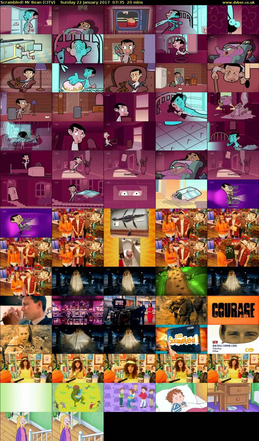 Scrambled! Mr Bean (CITV) Sunday 22 January 2017 07:35 - 07:55