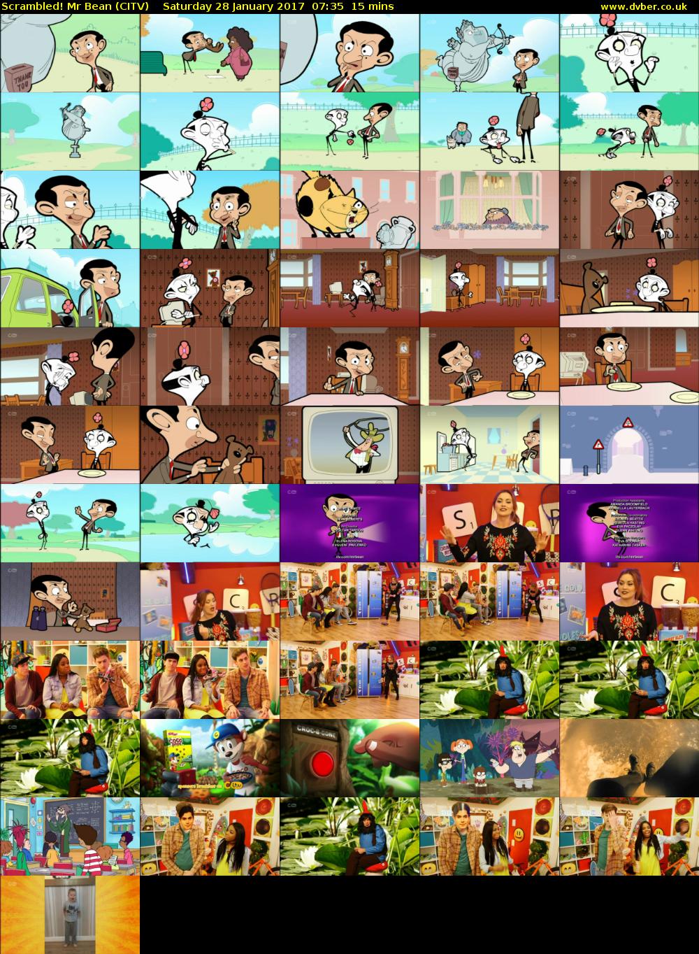 Scrambled! Mr Bean (CITV) Saturday 28 January 2017 07:35 - 07:50