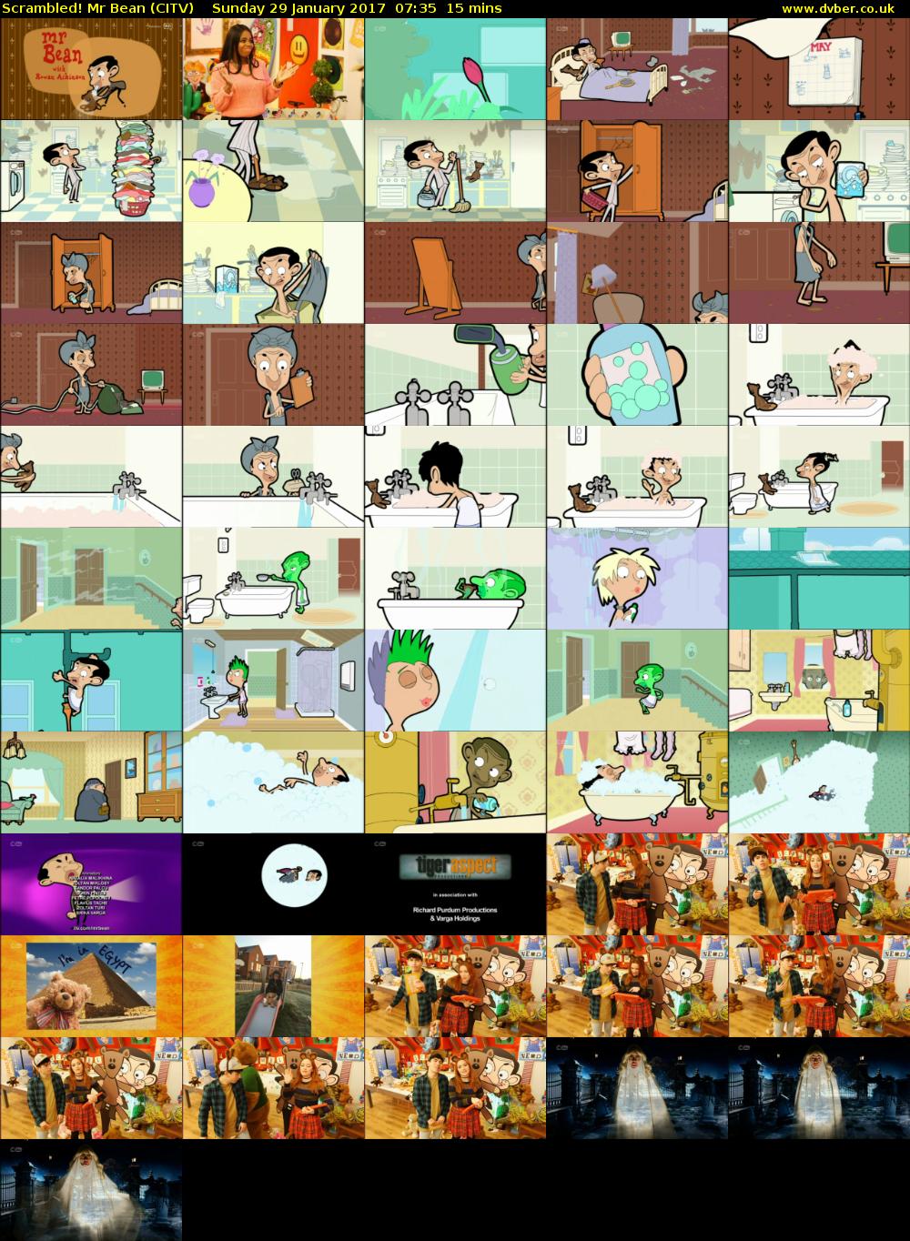 Scrambled! Mr Bean (CITV) Sunday 29 January 2017 07:35 - 07:50