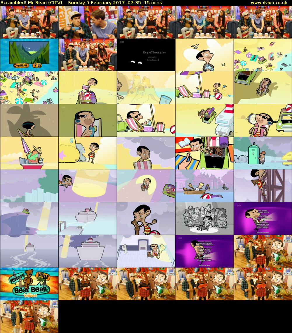 Scrambled! Mr Bean (CITV) Sunday 5 February 2017 07:35 - 07:50