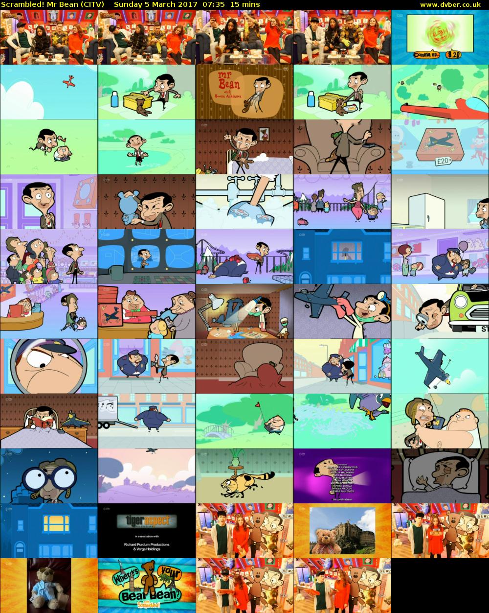 Scrambled! Mr Bean (CITV) Sunday 5 March 2017 07:35 - 07:50