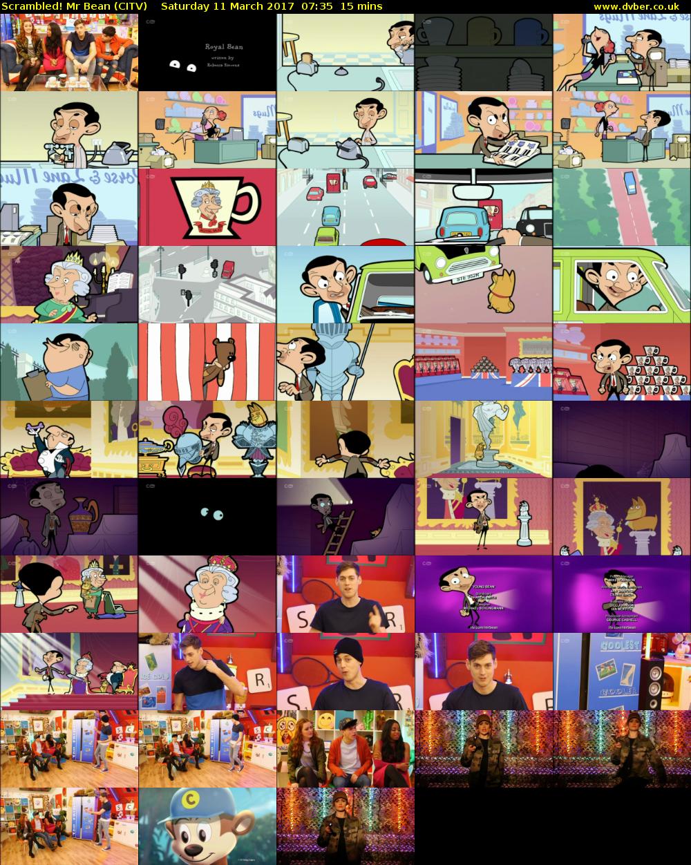 Scrambled! Mr Bean (CITV) Saturday 11 March 2017 07:35 - 07:50