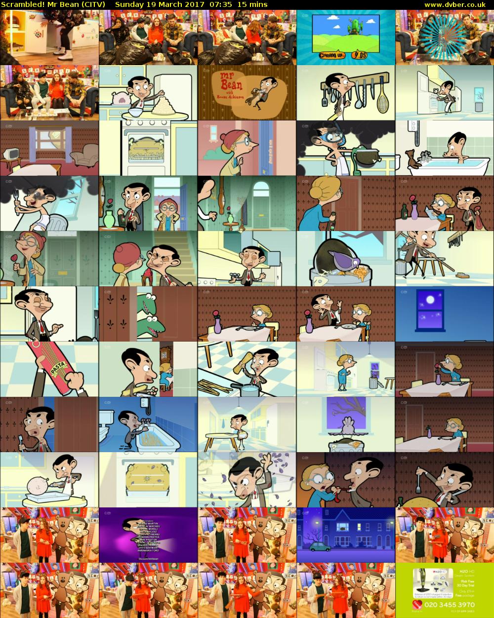 Scrambled! Mr Bean (CITV) Sunday 19 March 2017 07:35 - 07:50