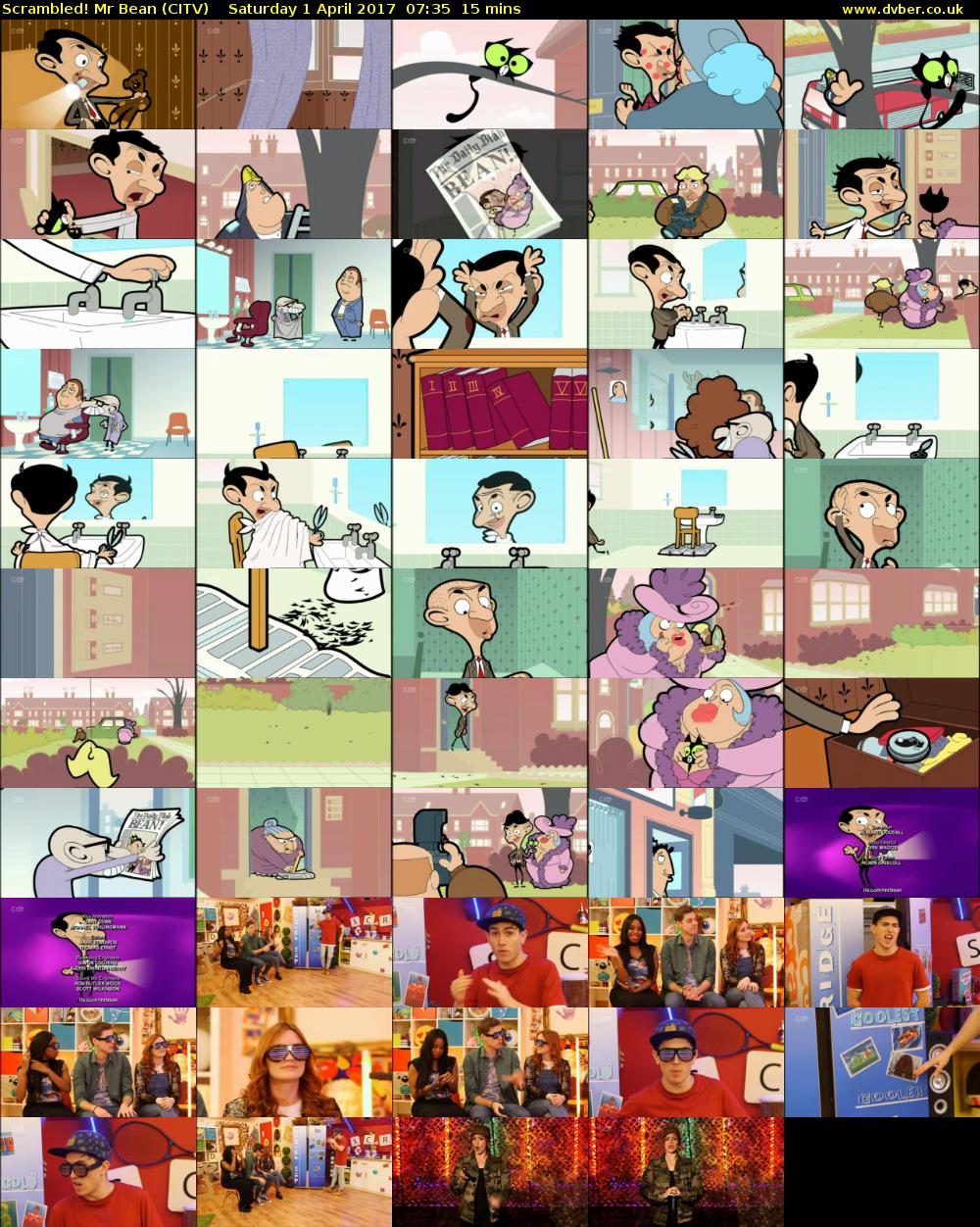 Scrambled! Mr Bean (CITV) Saturday 1 April 2017 07:35 - 07:50