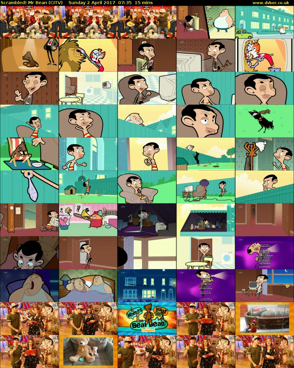 Scrambled! Mr Bean (CITV) Sunday 2 April 2017 07:35 - 07:50