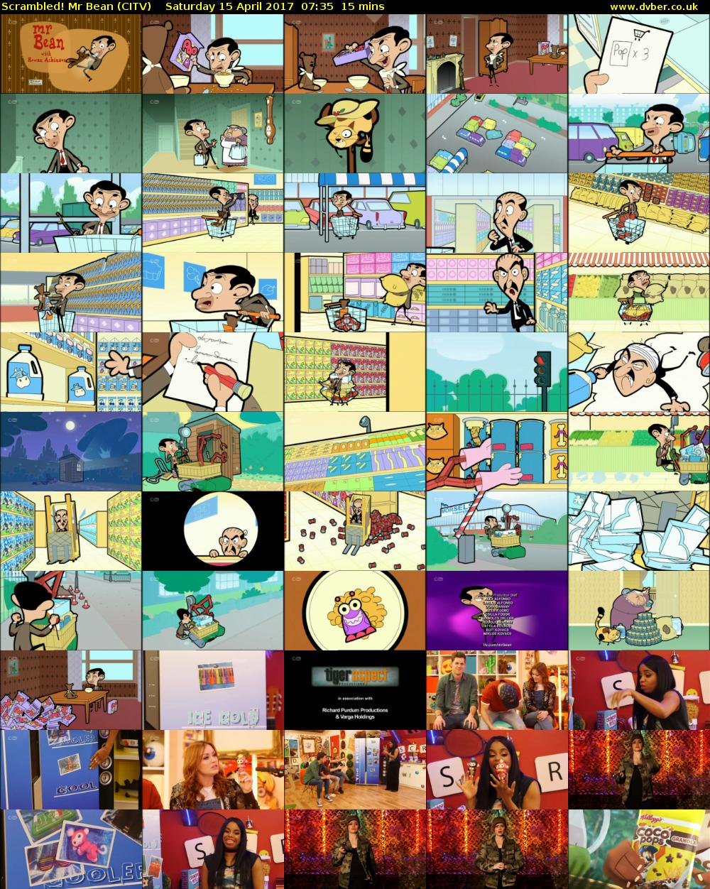 Scrambled! Mr Bean (CITV) Saturday 15 April 2017 07:35 - 07:50