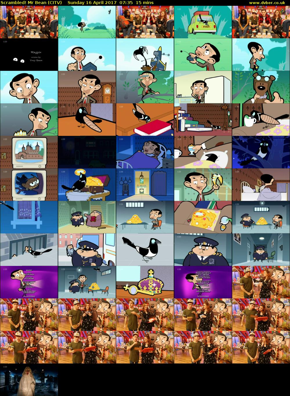 Scrambled! Mr Bean (CITV) Sunday 16 April 2017 07:35 - 07:50