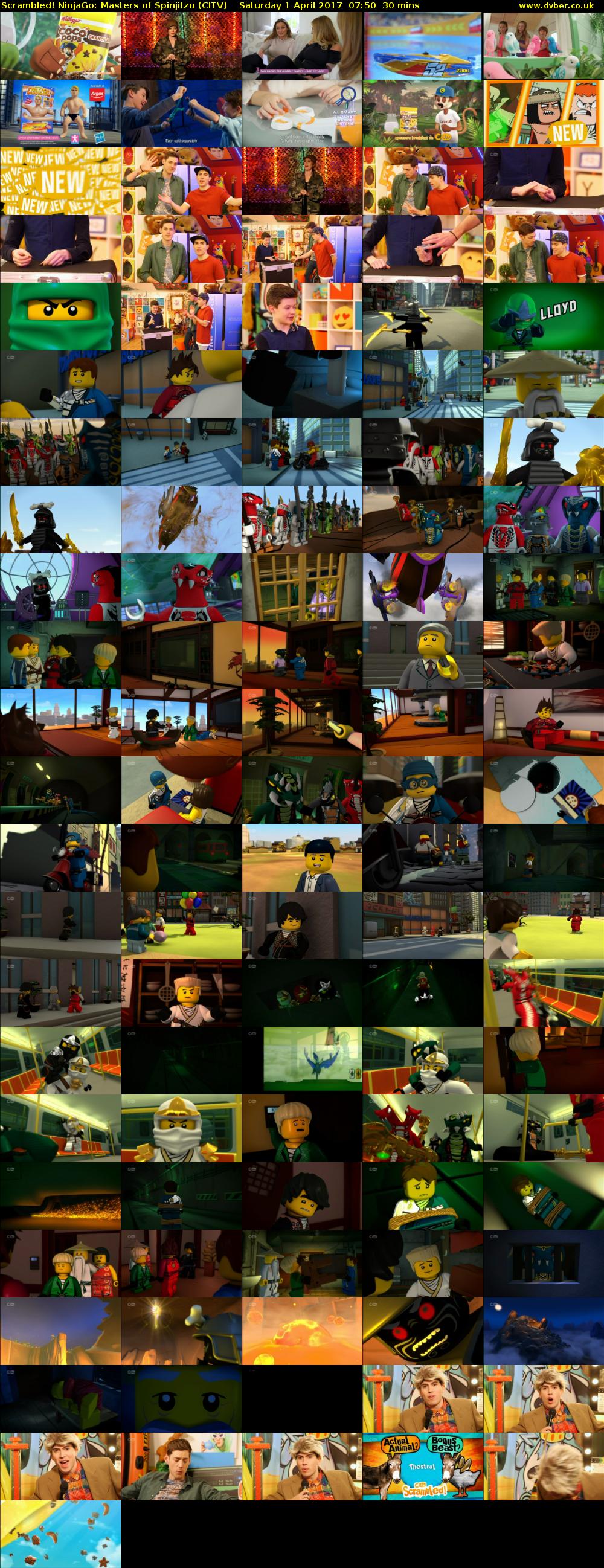 Scrambled! NinjaGo: Masters of Spinjitzu (CITV) Saturday 1 April 2017 07:50 - 08:20