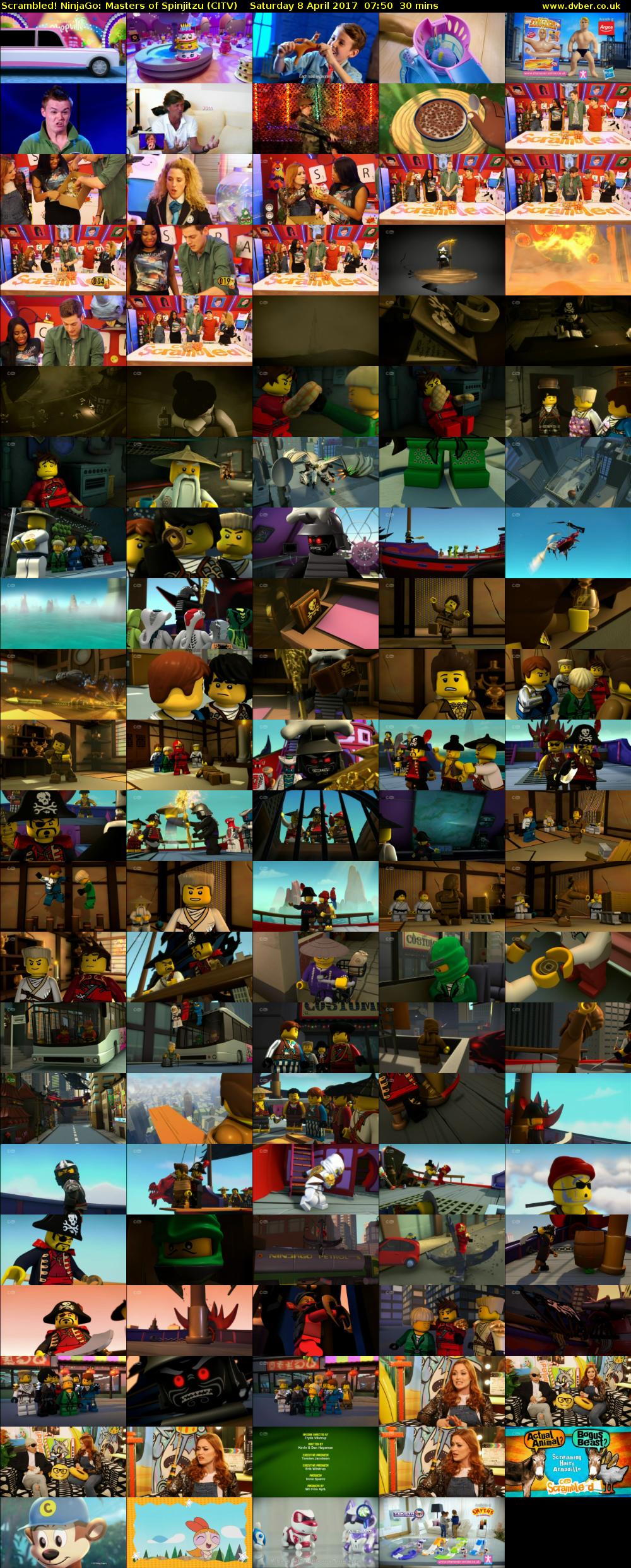 Scrambled! NinjaGo: Masters of Spinjitzu (CITV) Saturday 8 April 2017 07:50 - 08:20