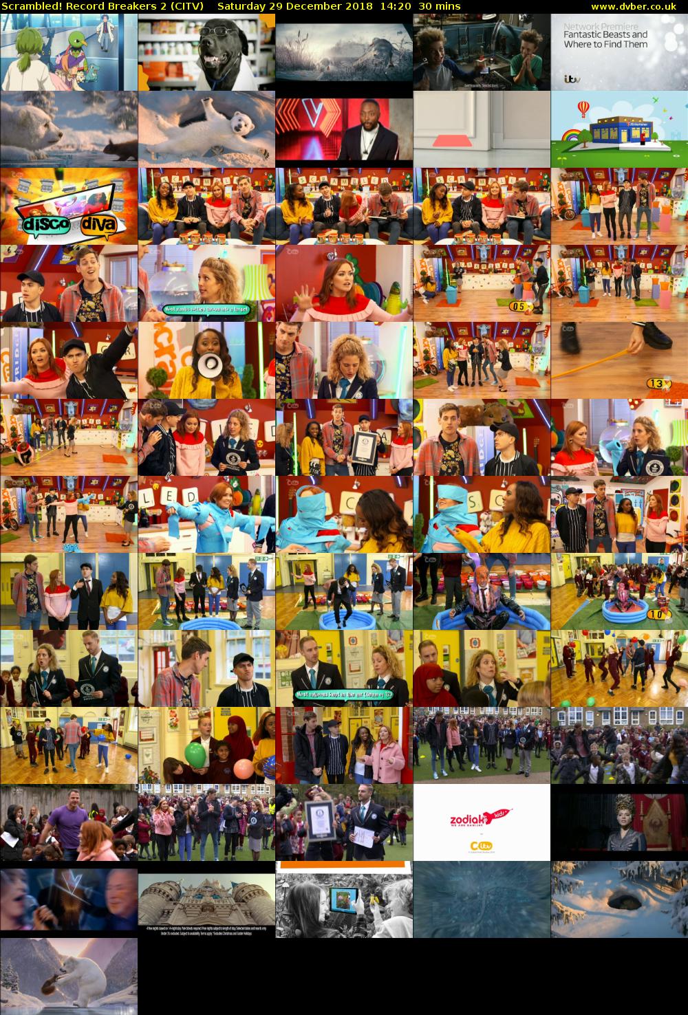 Scrambled! Record Breakers 2 (CITV) Saturday 29 December 2018 14:20 - 14:50