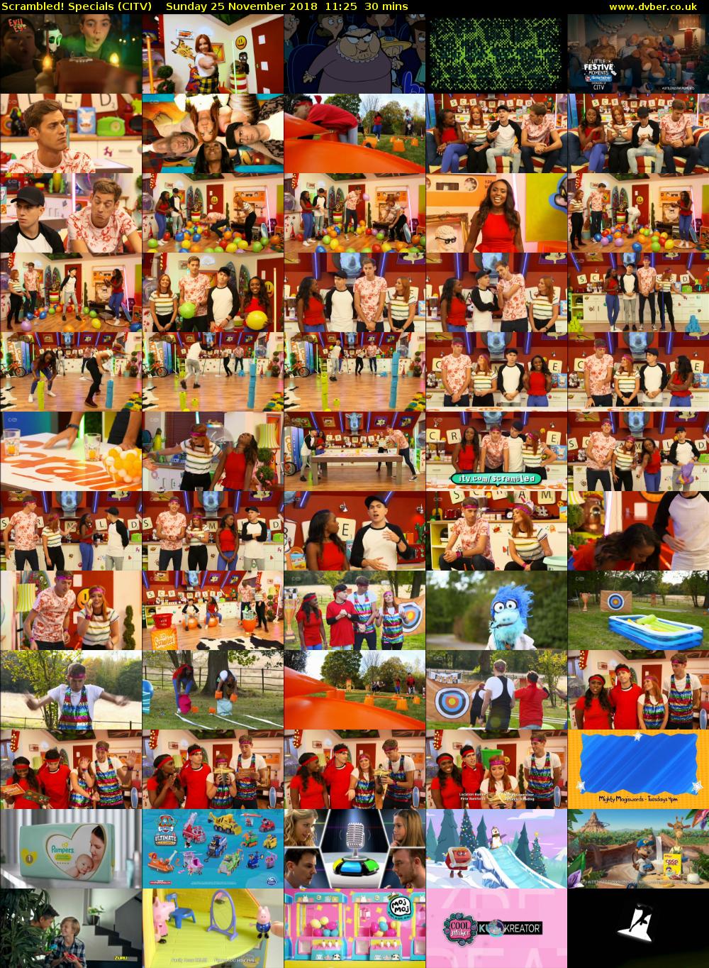 Scrambled! Specials (CITV) Sunday 25 November 2018 11:25 - 11:55