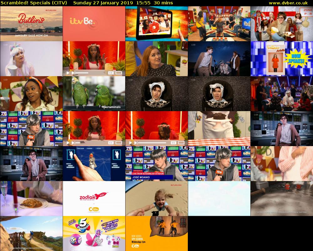 Scrambled! Specials (CITV) Sunday 27 January 2019 15:55 - 16:25