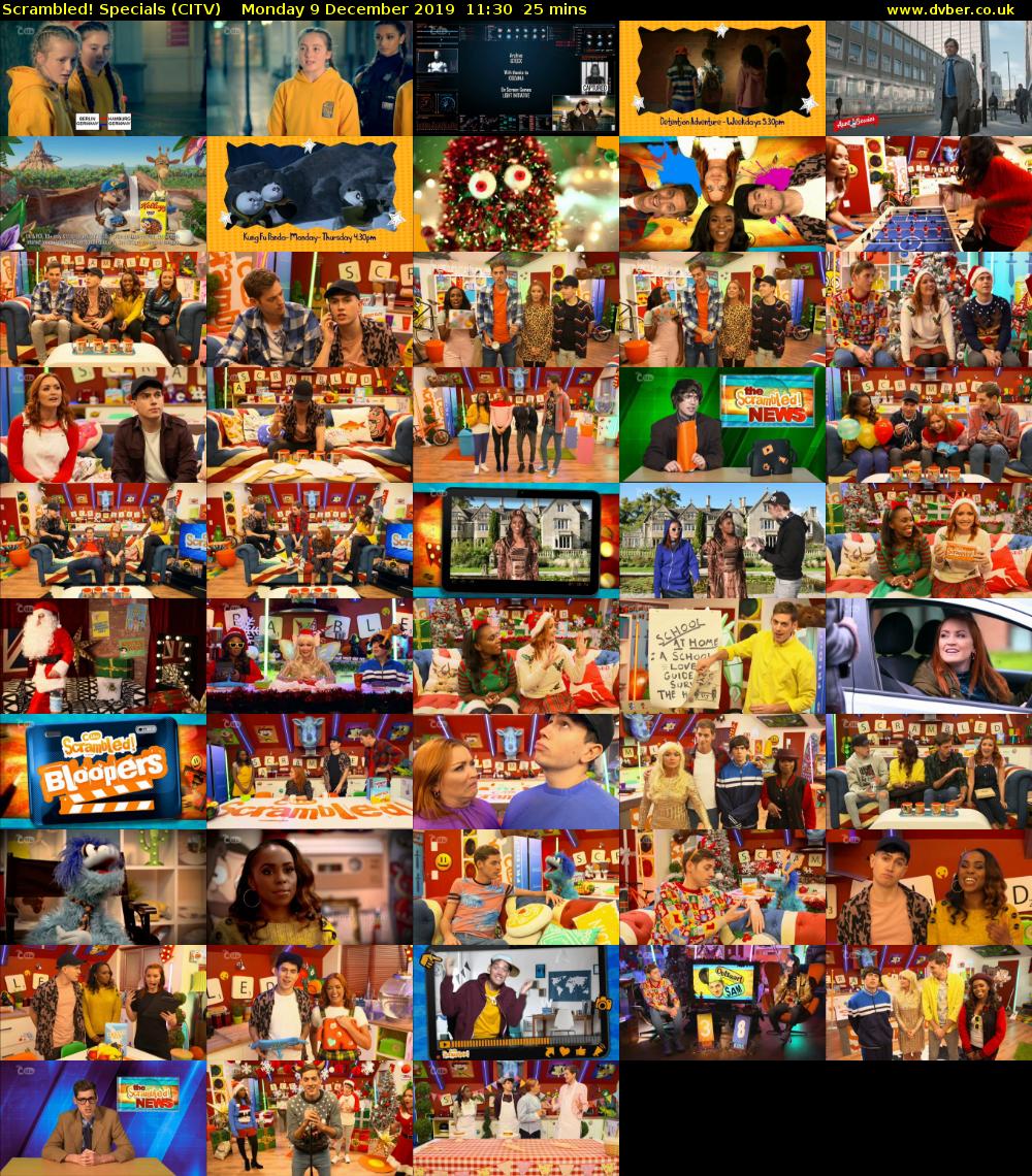 Scrambled! Specials (CITV) Monday 9 December 2019 11:30 - 11:55