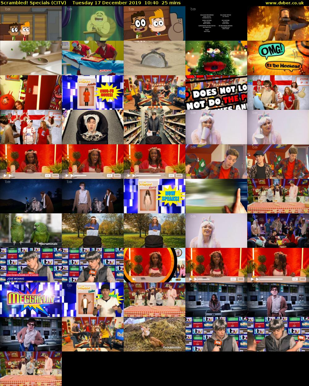 Scrambled! Specials (CITV) Tuesday 17 December 2019 10:40 - 11:05