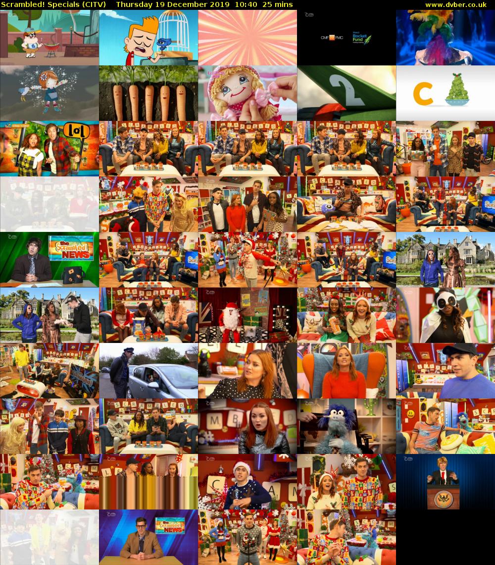 Scrambled! Specials (CITV) Thursday 19 December 2019 10:40 - 11:05