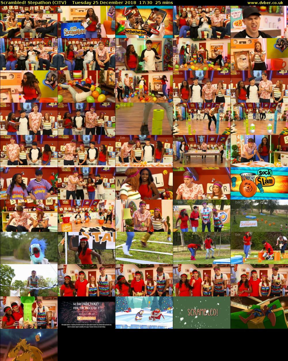 Scrambled! Stepathon (CITV) Tuesday 25 December 2018 17:30 - 17:55