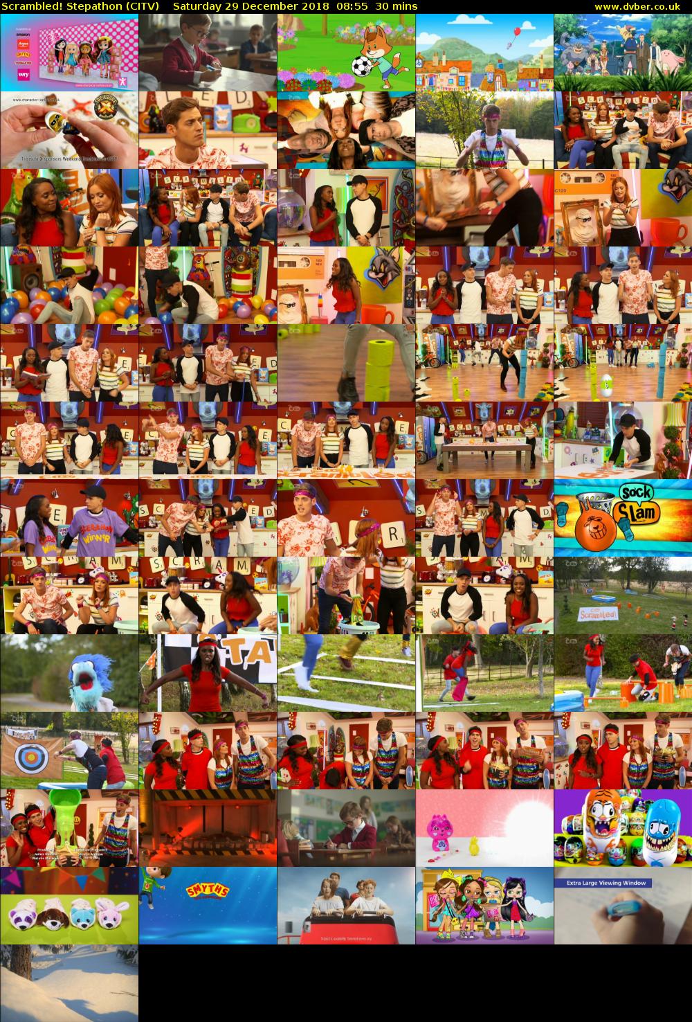 Scrambled! Stepathon (CITV) Saturday 29 December 2018 08:55 - 09:25