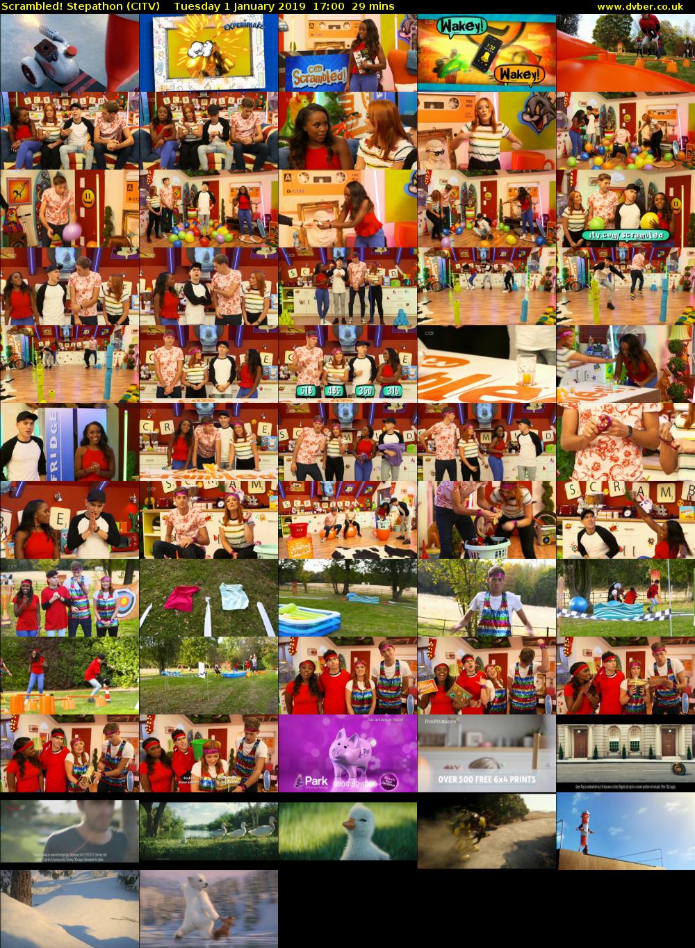 Scrambled! Stepathon (CITV) Tuesday 1 January 2019 17:00 - 17:29