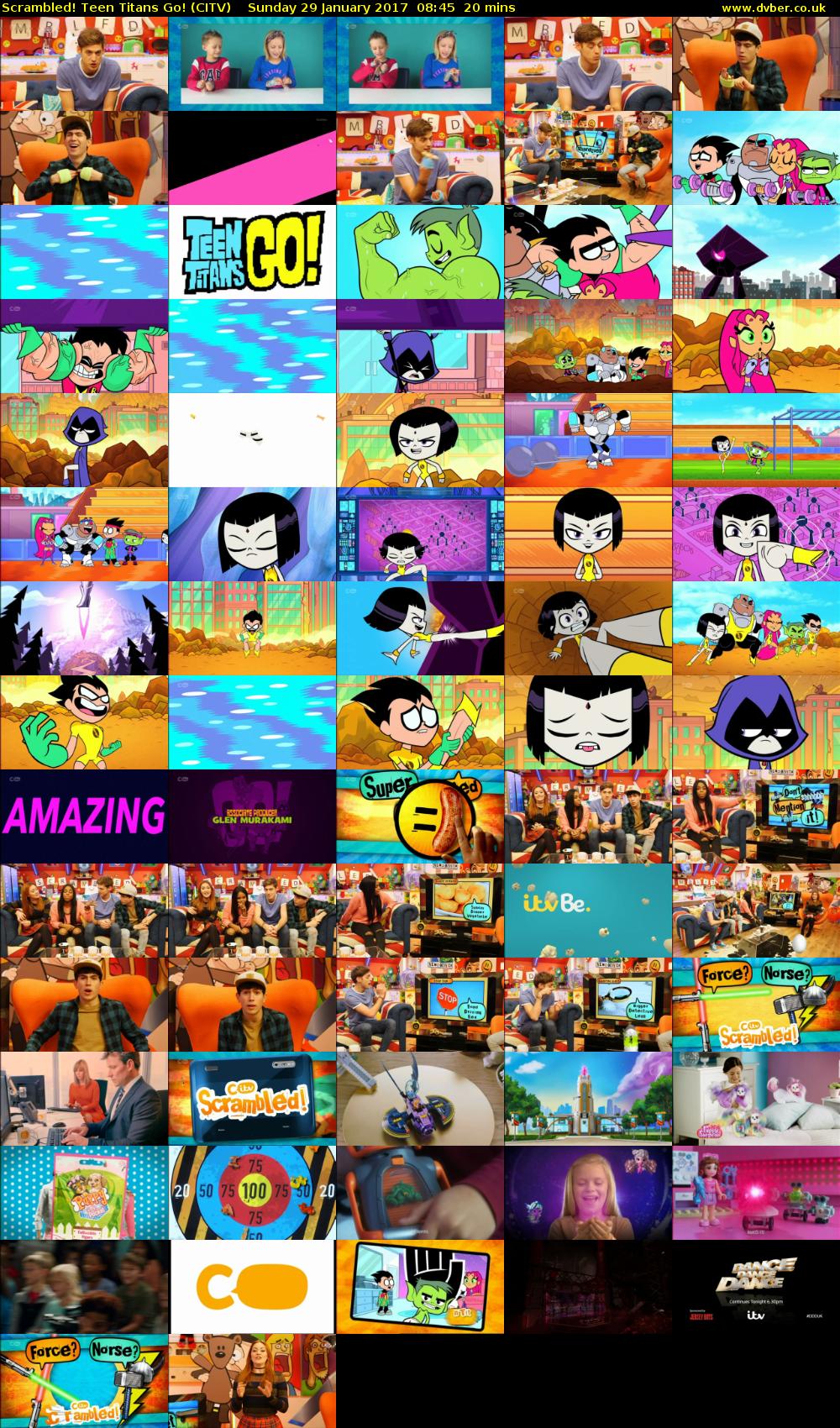 Scrambled! Teen Titans Go! (CITV) Sunday 29 January 2017 08:45 - 09:05