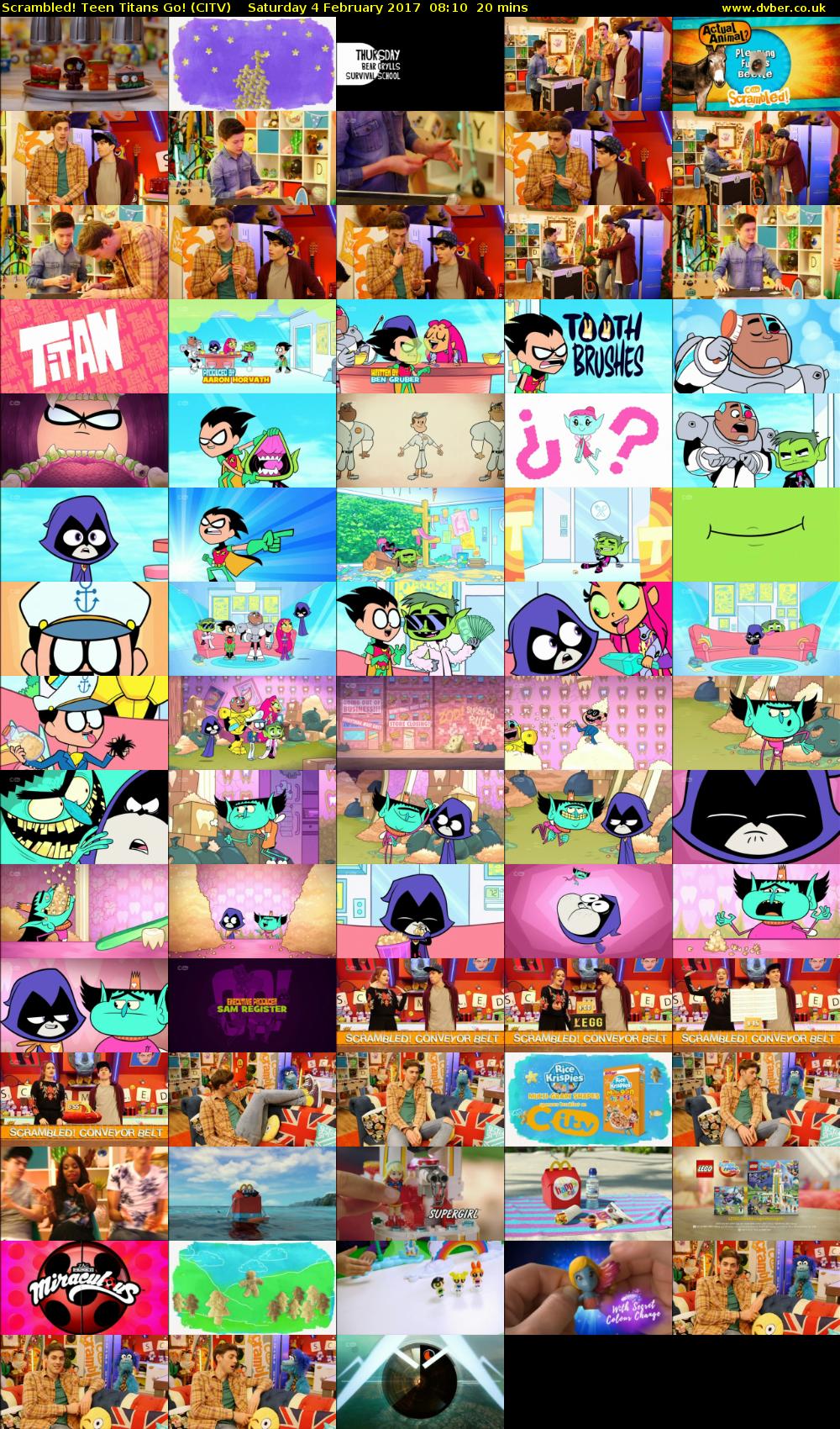 Scrambled! Teen Titans Go! (CITV) Saturday 4 February 2017 08:10 - 08:30
