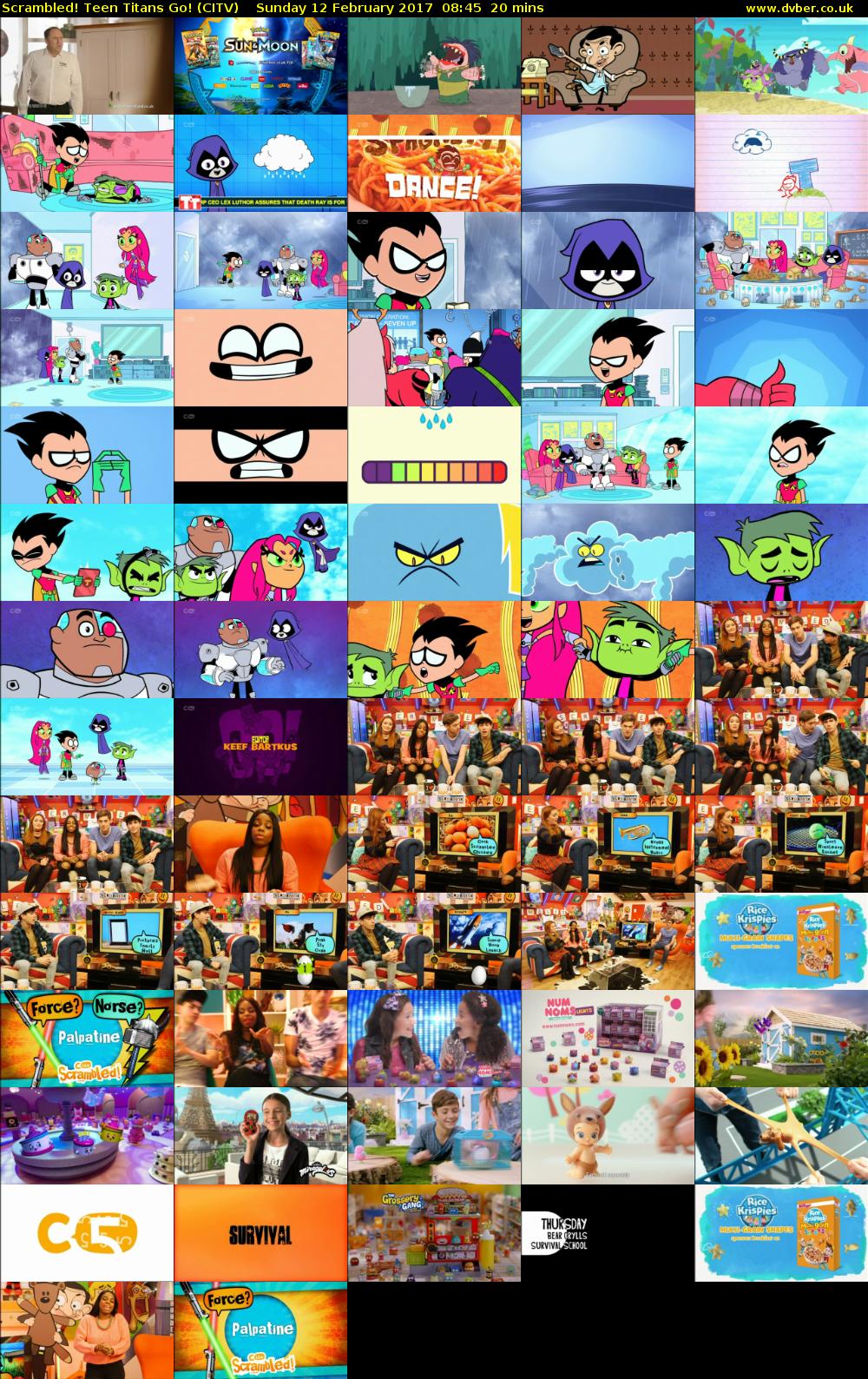 Scrambled! Teen Titans Go! (CITV) Sunday 12 February 2017 08:45 - 09:05